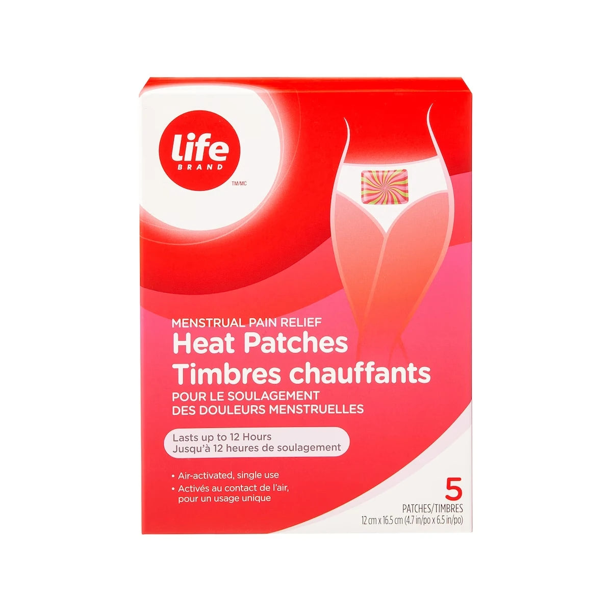 Toallas Higiénicas Parches Térmicos para el Alivio Life Brand