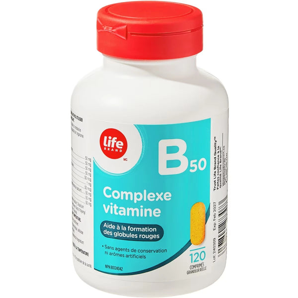 Suplemento Complejo de Vitaminas B50 Life Brand