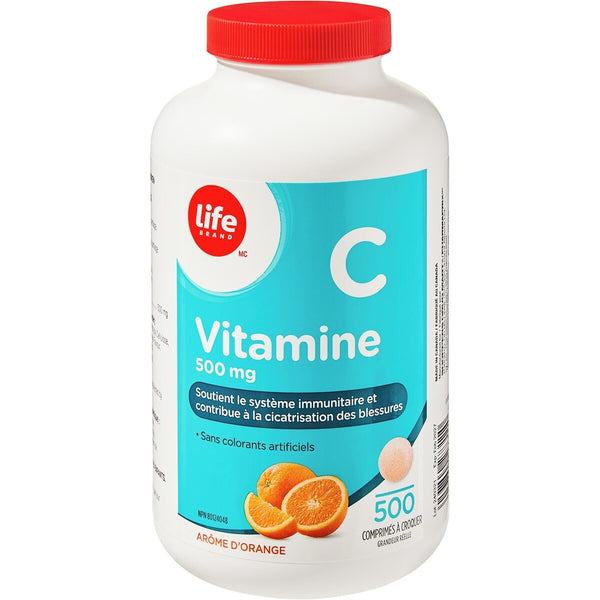 Vitamina C Comprimidos Masticables 500 mg Life Brand