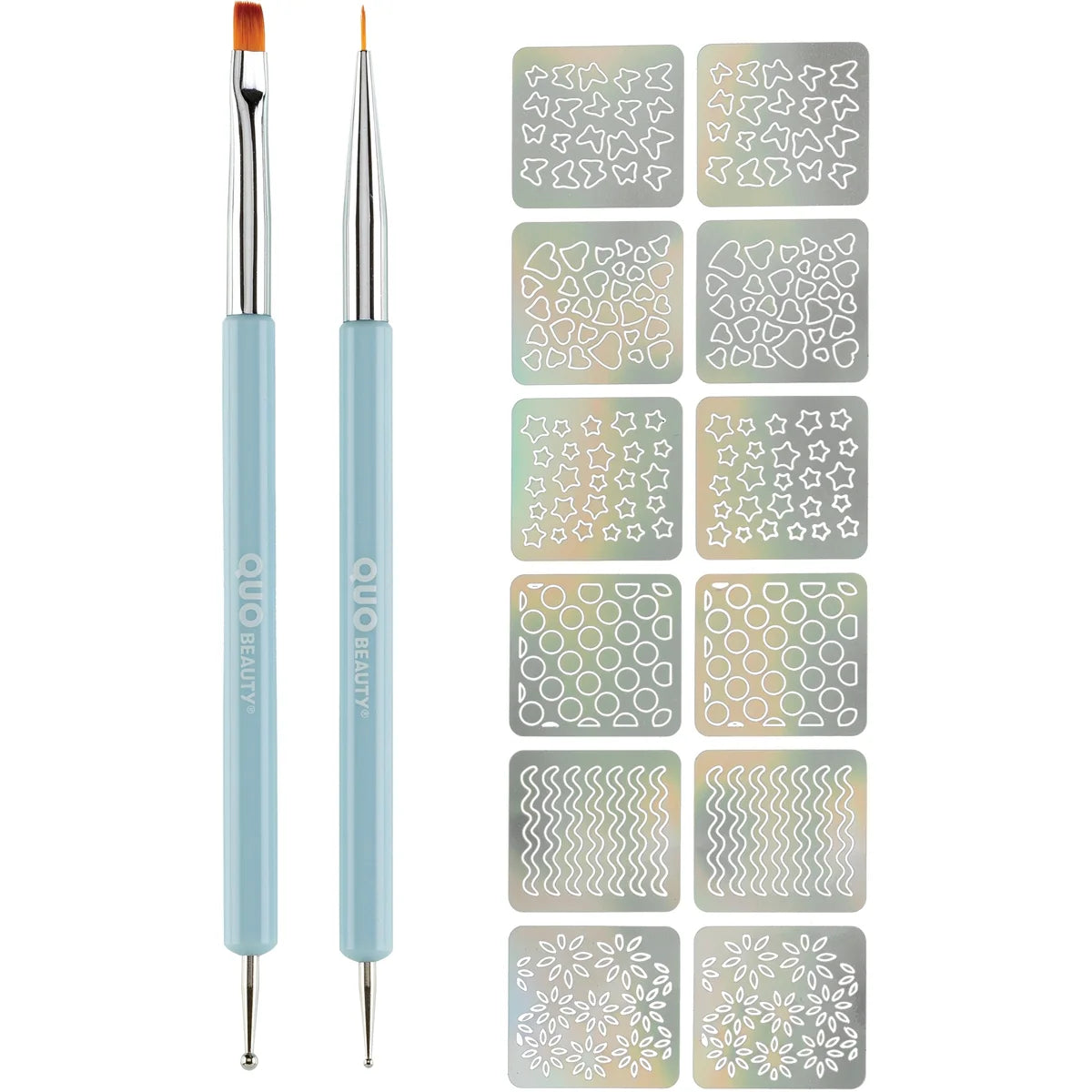 Uñas Art & Stencil Set Quo Beauty