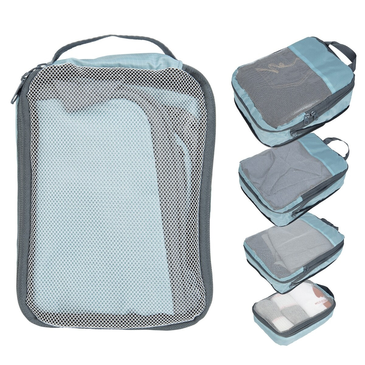 Cubos Organizadores Comprimidos Set de 4 Unidades Quo Beauty