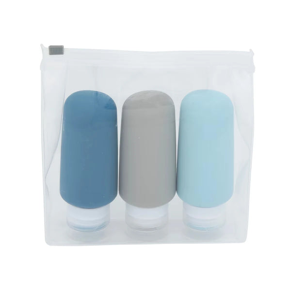 Set de Frascos de Silicona 3 Unidades 88 ml Quo Beauty