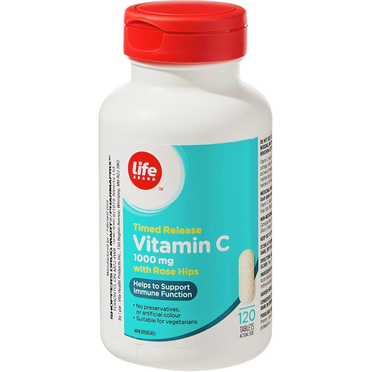 Vitamina C con Escaramujo 1000 mg Life Brand