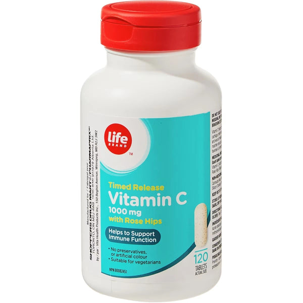 Vitamina C con Escaramujo 1000 mg Life Brand