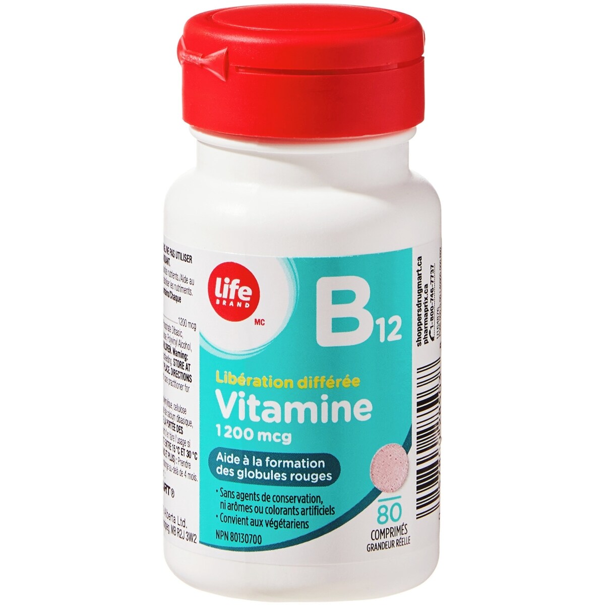Vitamina B12 1200 mcg Life Brand