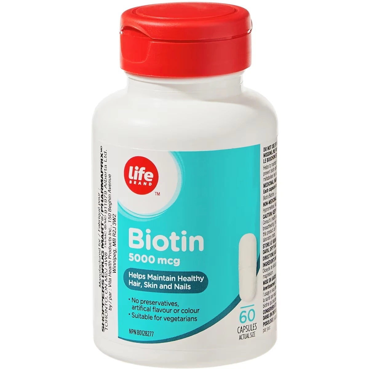 Suplemento de Biotina Life Brand