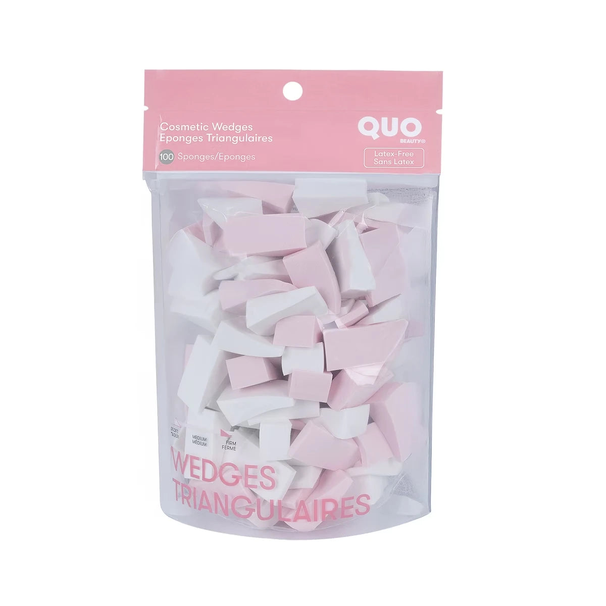 Esponjas Triangulares de Maquillaje 100 un. Quo Beauty