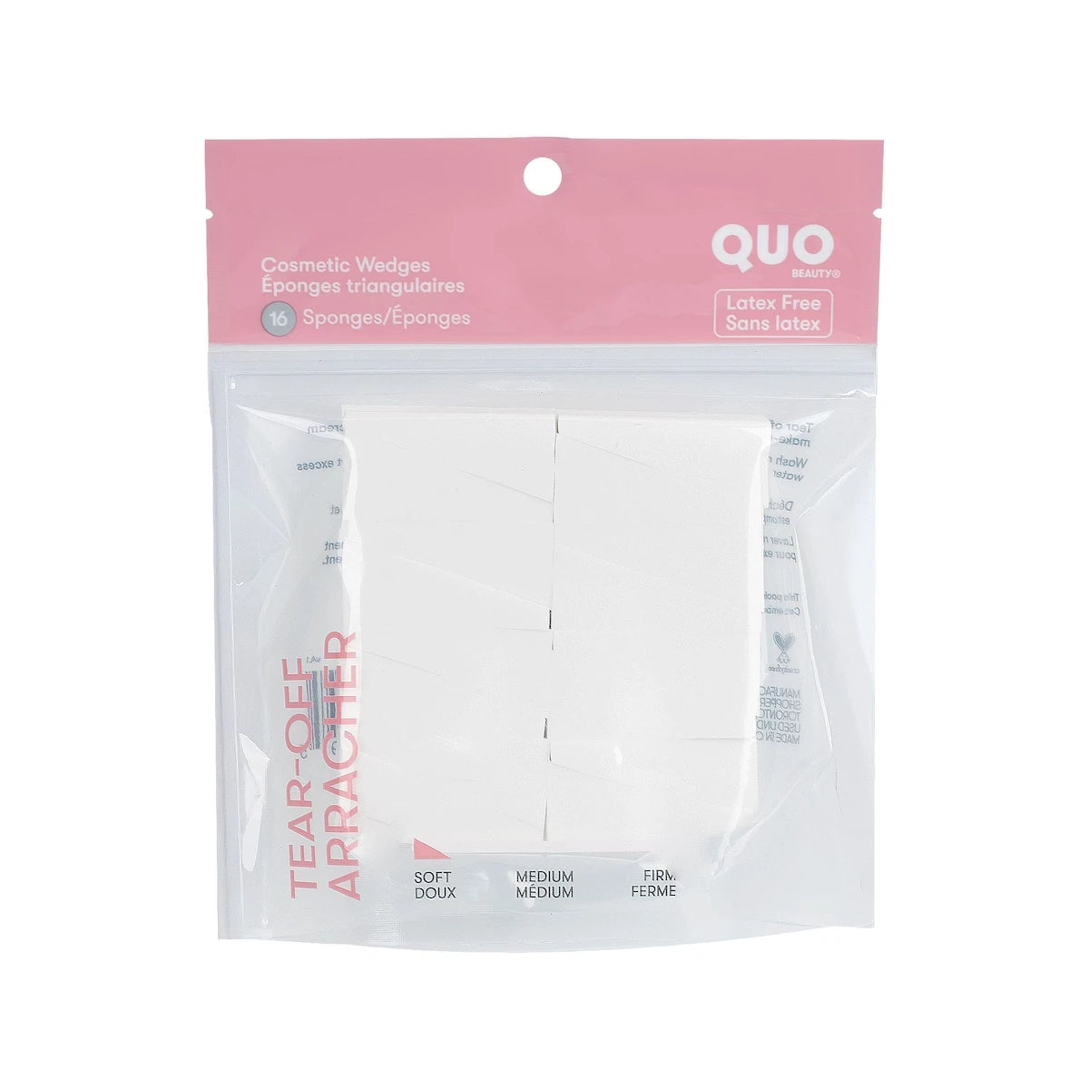 Esponjas Triangulares de Maquillaje 16 u Quo Beauty