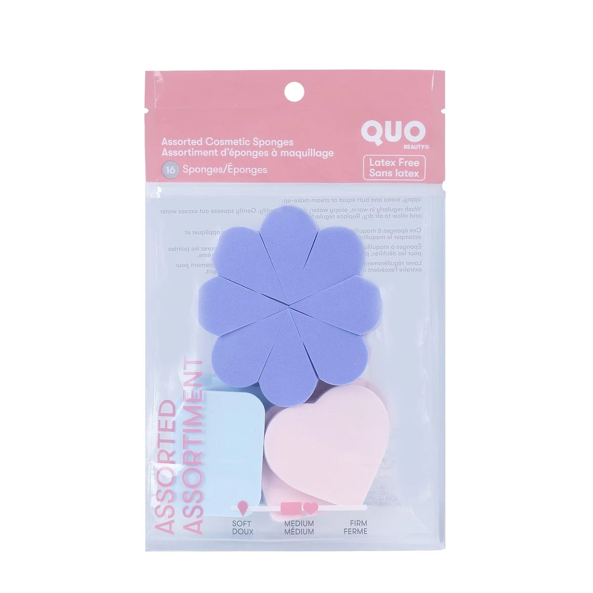 Esponjas de Maquillaje Surtidas 16 un Quo Beauty
