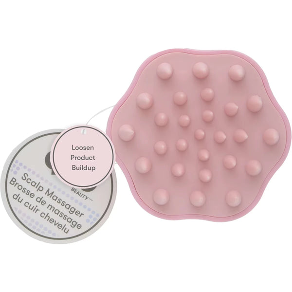 Mini Cepillo de Masaje para Cuero Cabelludo Rosado Quo Beauty