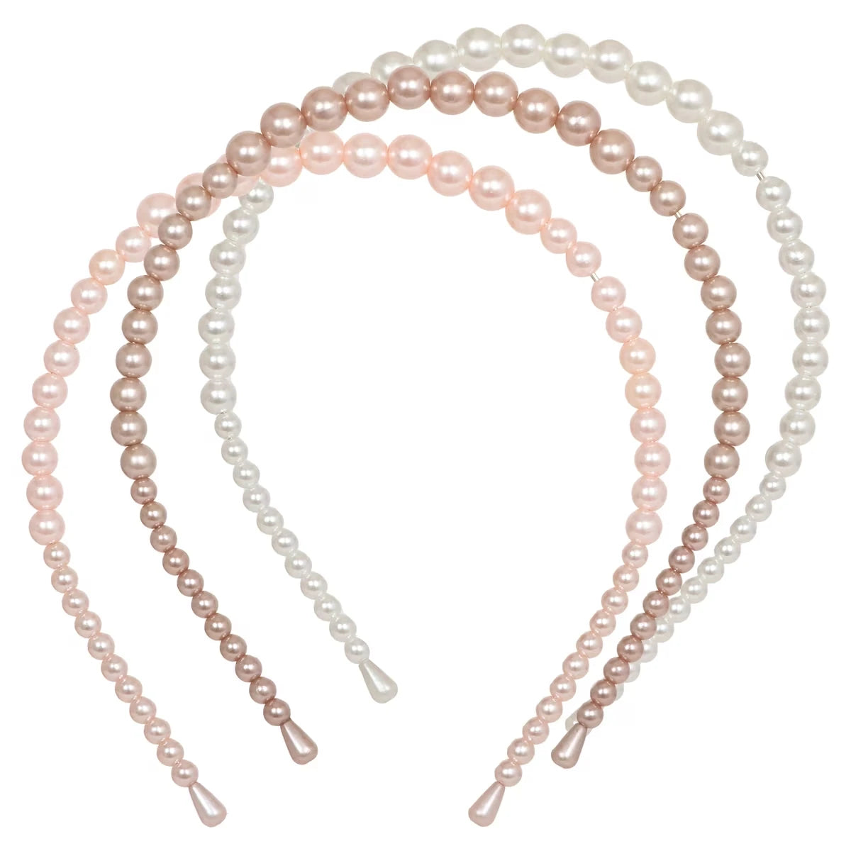 Cintillos con Perlas 3 unidades Quo Beauty