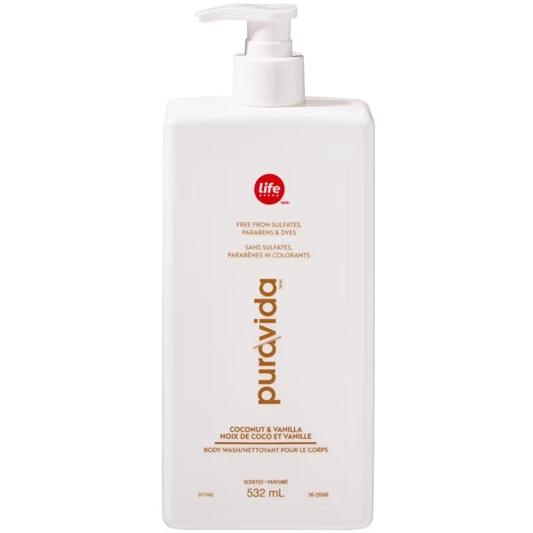 Gel de Ducha Puravida Coco y Vainilla Limpiador Life Brand