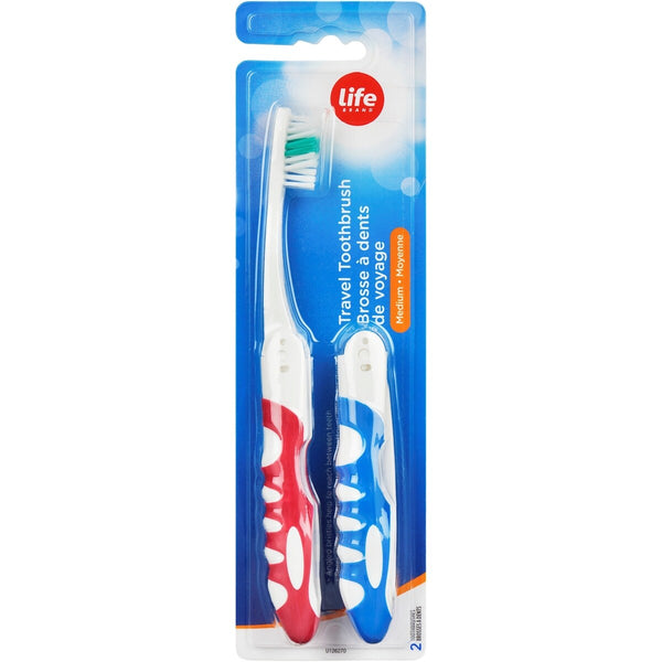 Cepillo de Dientes de Viaje Cerdas Medias Life Brand