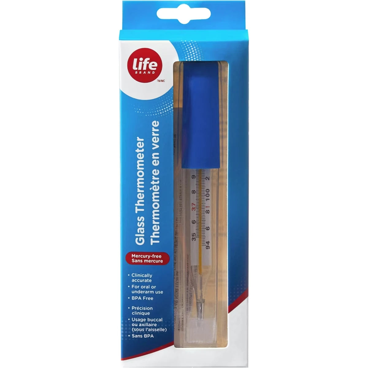 Termómetro de Vidrio Life Brand