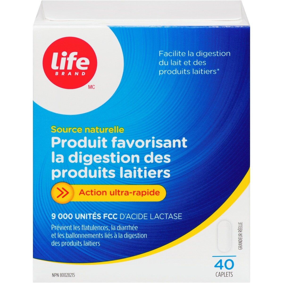 Suplemento Digestivo para Lácteos Acción Ultrarrápida Life Brand