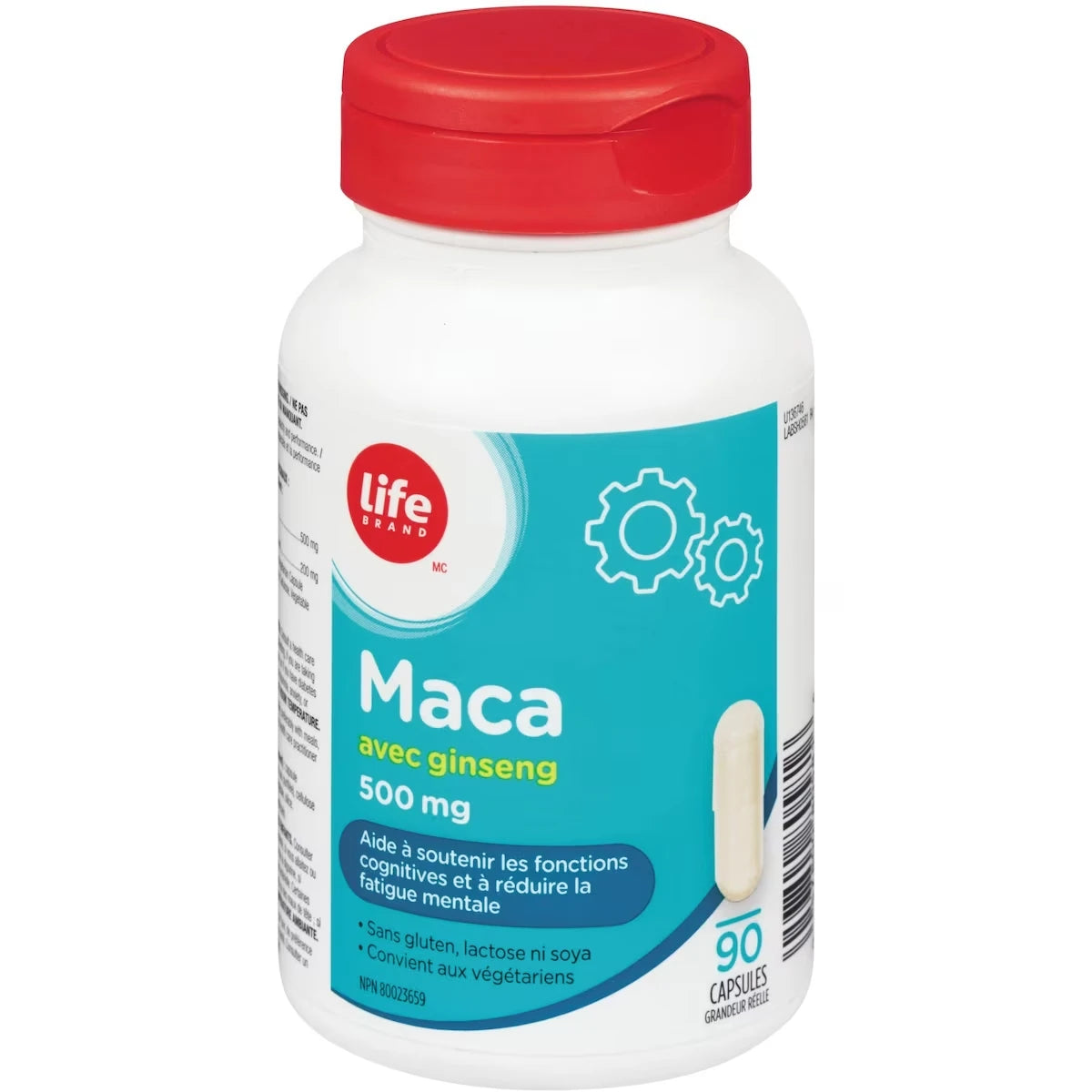 Suplemento de Maca con Ginseng 500 mg Life Brand