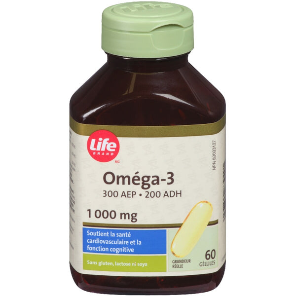 Suplemento de Omega-3 100 mg Life Brand
