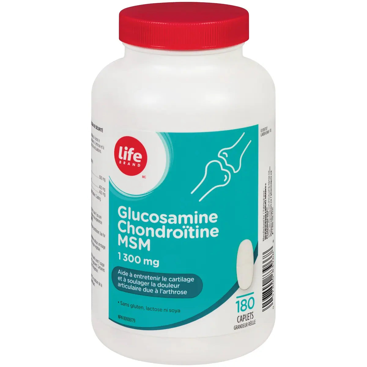 Glucosamina Condroitina MSM 1300 mg Life Brand