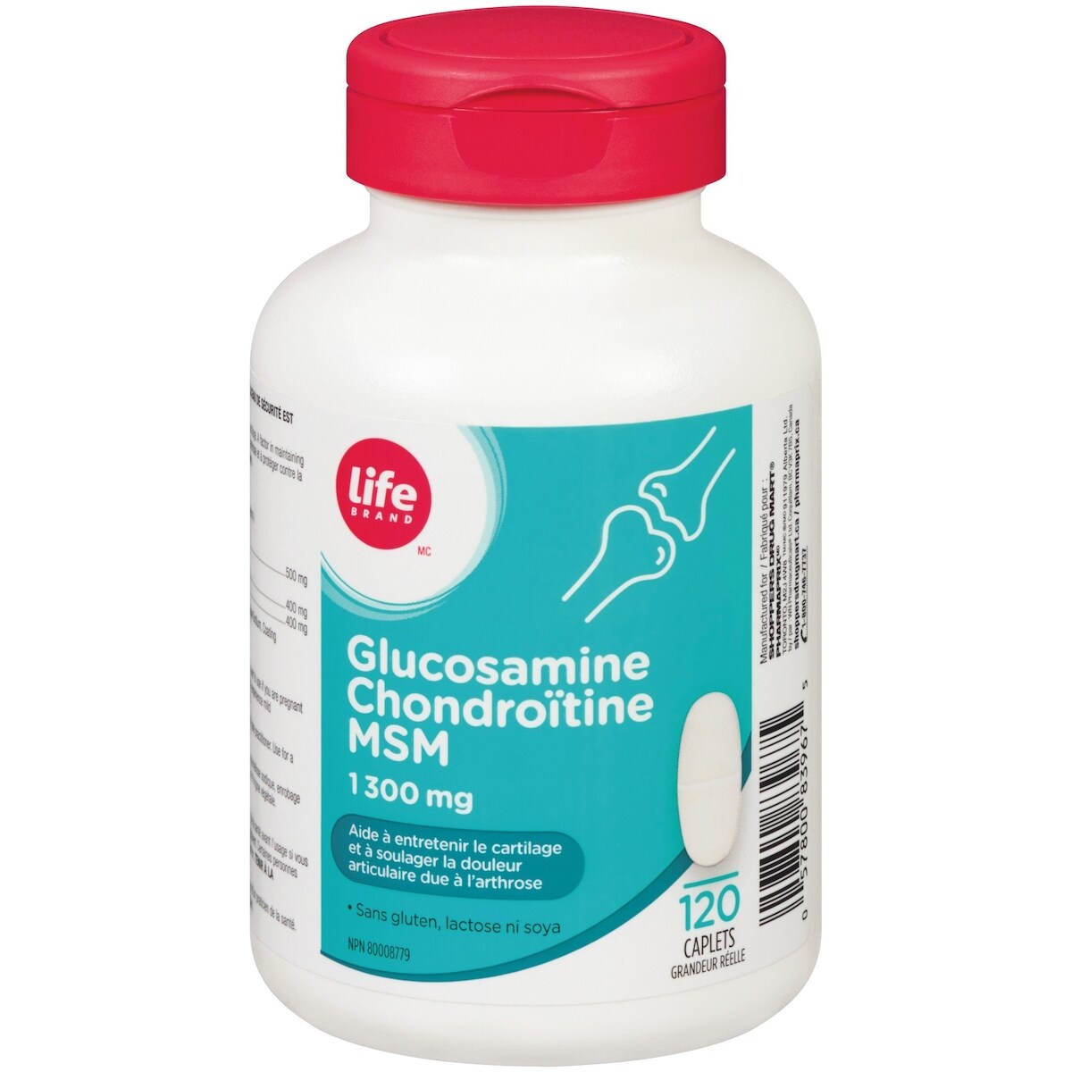 Glucosamina Condroitina MSM 1300 mg Life Brand