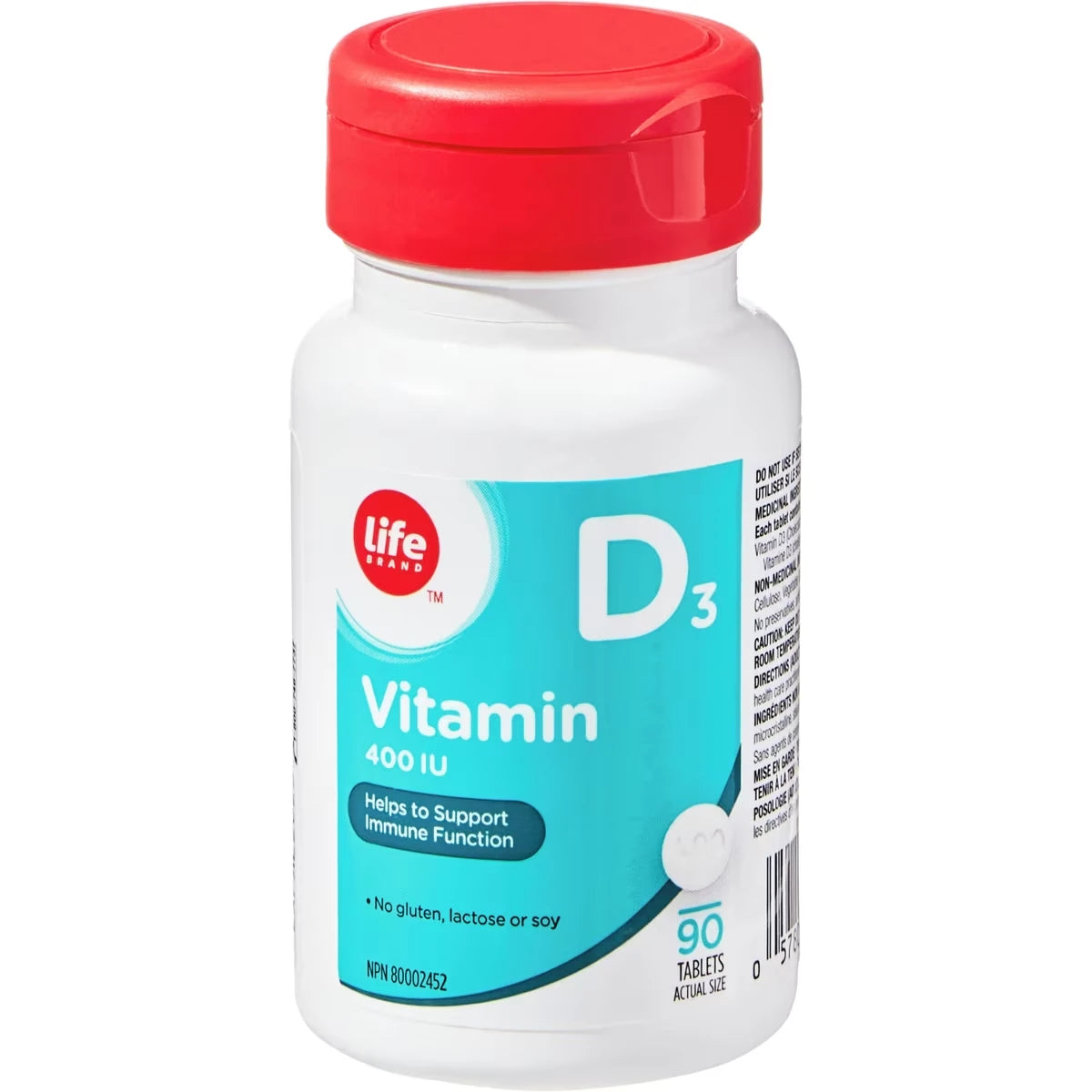 Vitamina D 400UI Life Brand