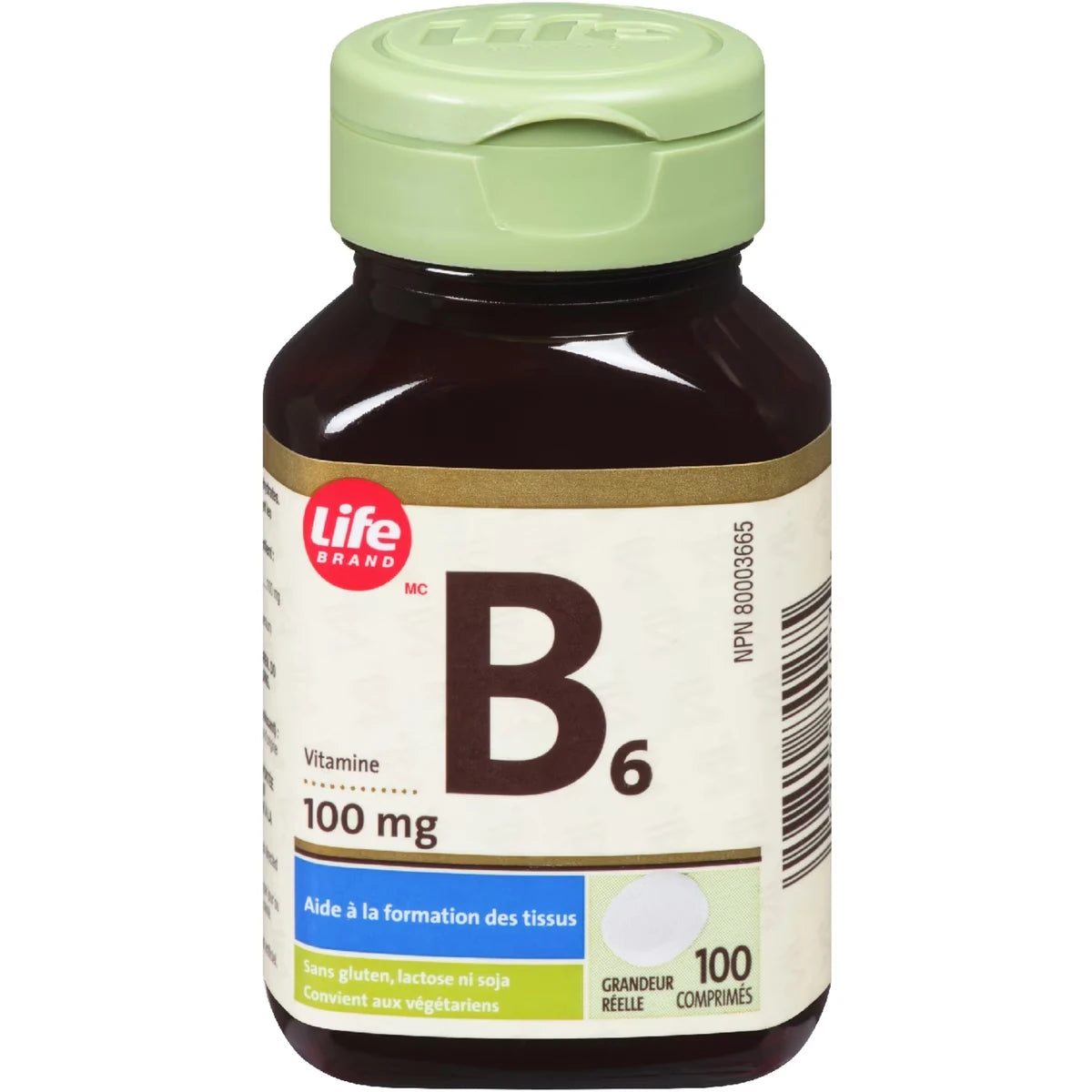 Vitaminas B6 100 mg Life Brand