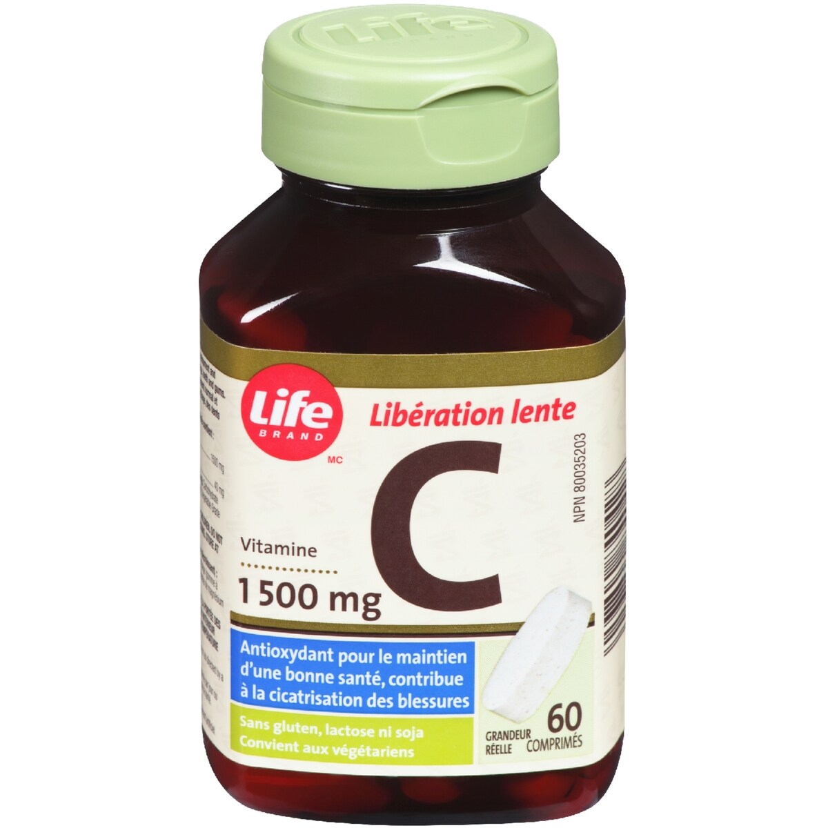 Vitamina C LL 1500 mg Life Brand