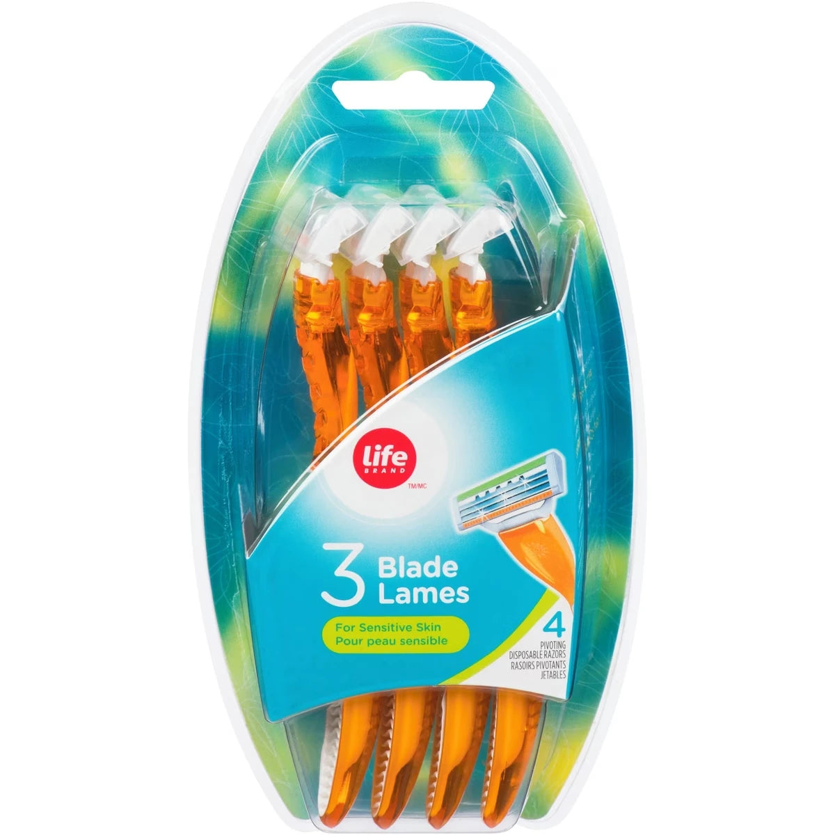 Rasuradoras Desechables de Tres Hojas para Mujer Life Brand