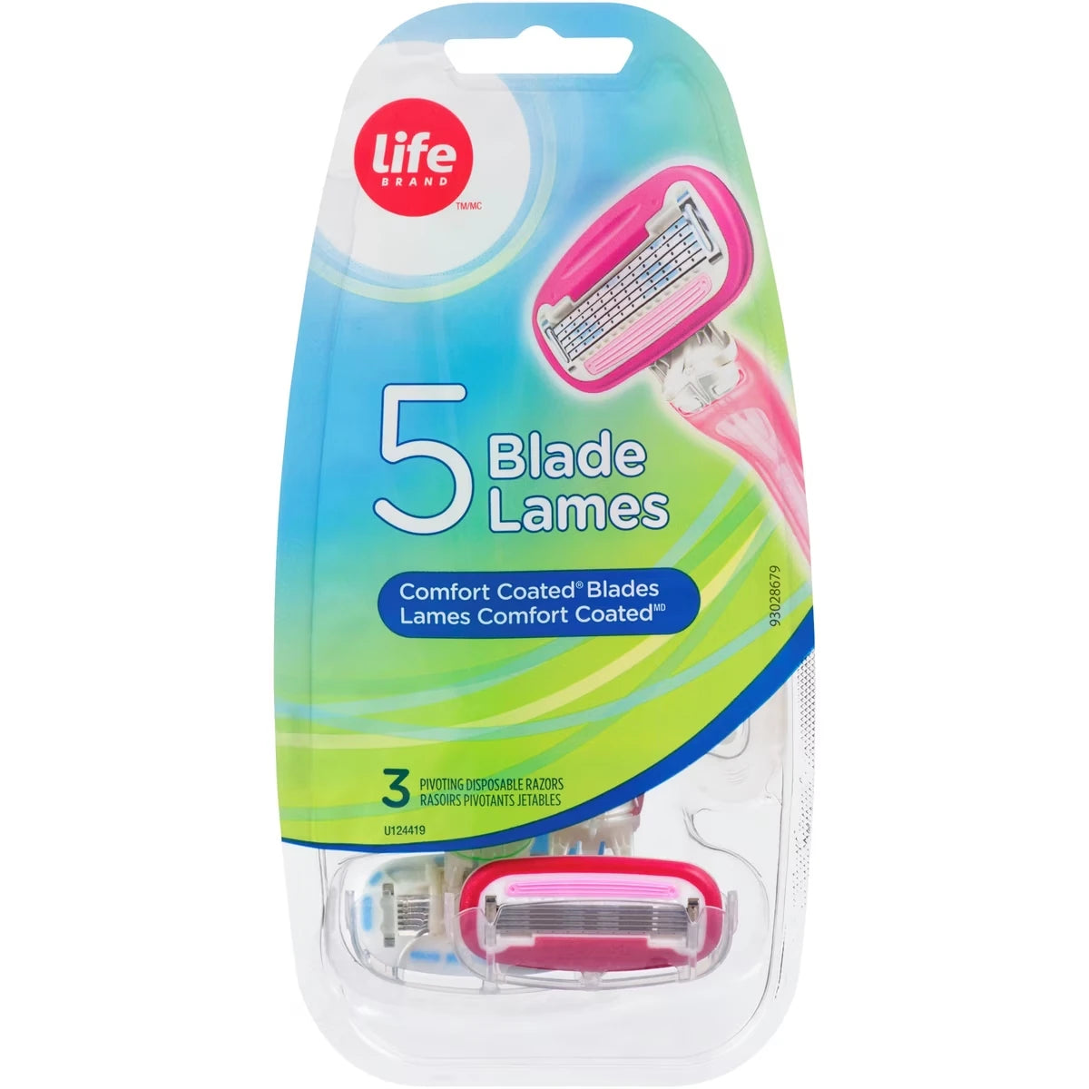 Afeitadoras Desechables de 5 Hojas para Mujer Life Brand