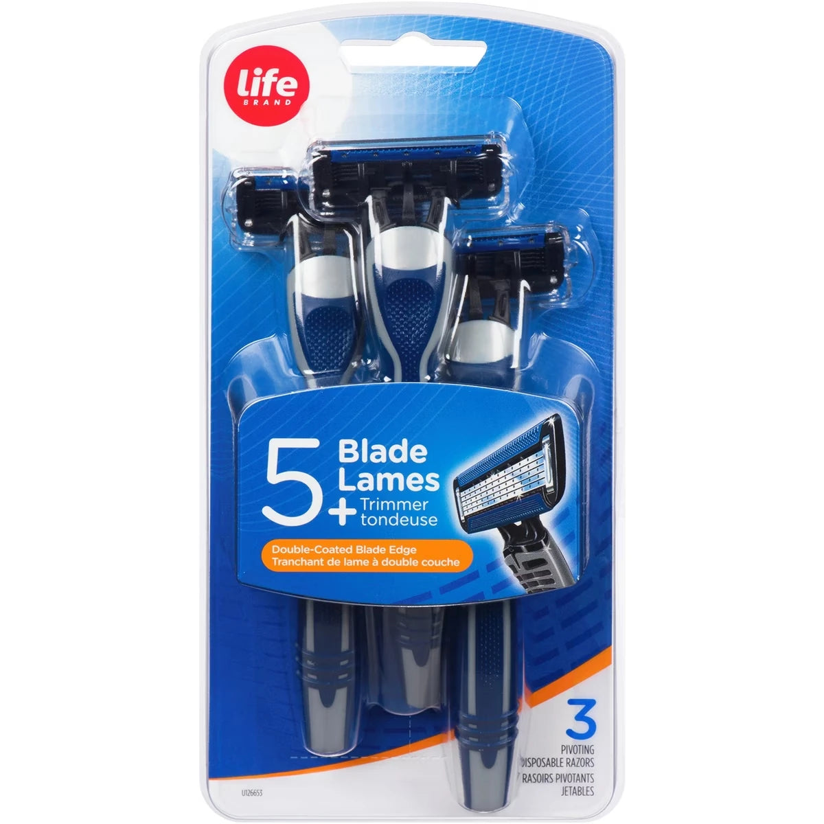 Afeitadora Desechable de 5 Hojas para Hombre Life Brand