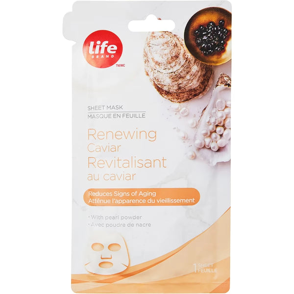 Mascarilla Facial en Lámina Antiedad de Caviar Life Brand