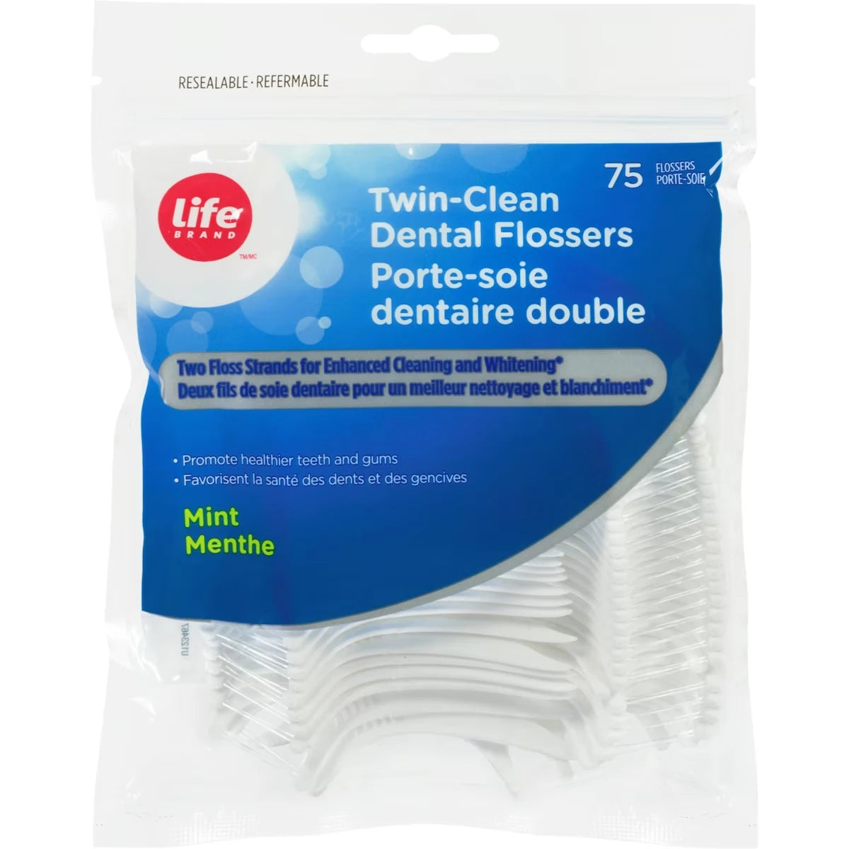 Portahilos Dentales Doble Menta Life Brand