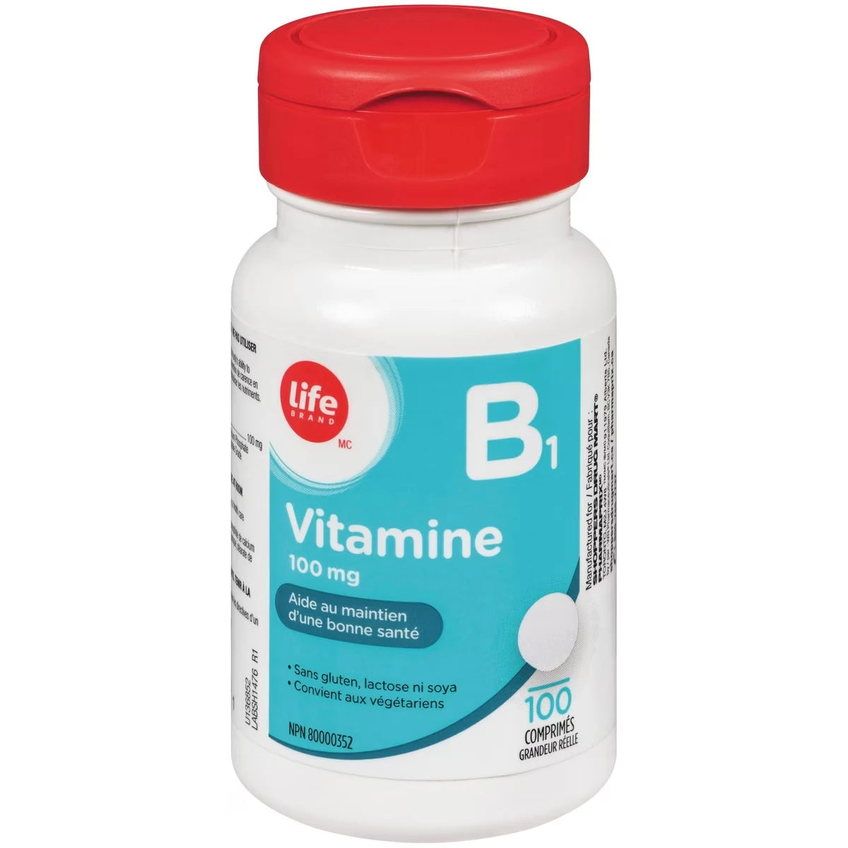 Vitaminas B1 100 mg Life Brand