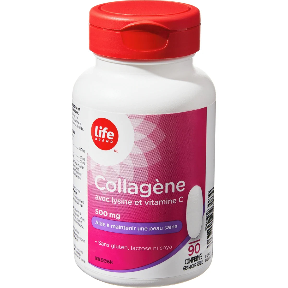 Colágeno con Lisina y Vitamina C 500 mg Life Brand