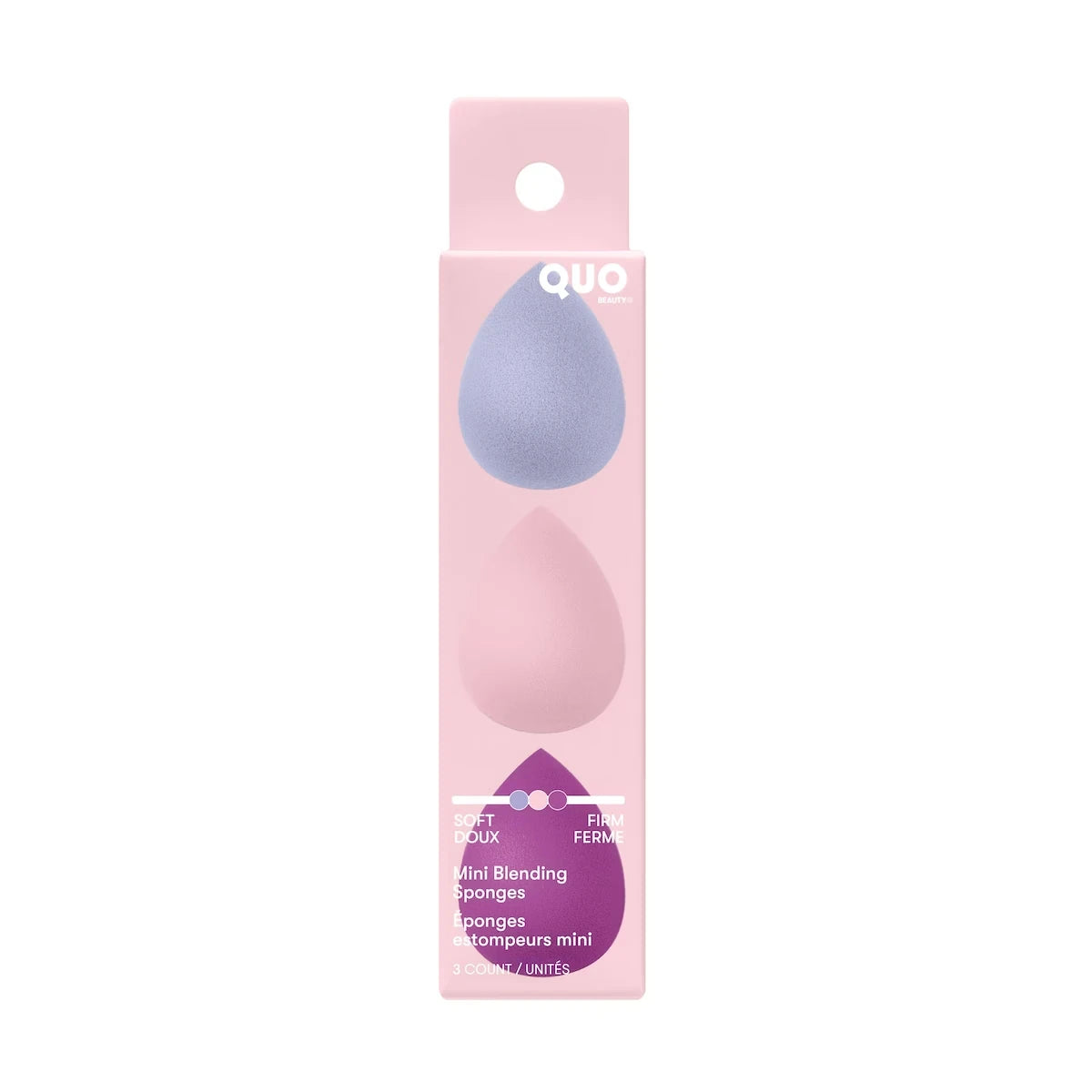Set de 3 Mini Esponjas de Maquillaje Quo Beauty