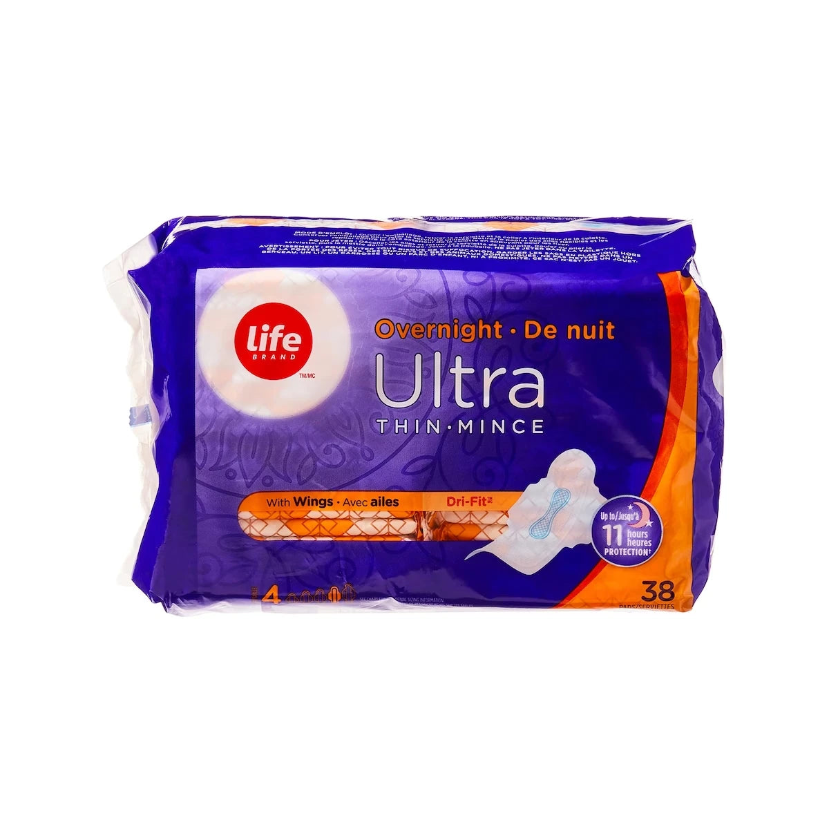 Toallas Higiénicas Ultradelgadas Noche con Alas 38 un Life Brand