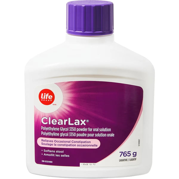 Polvo Laxante Clearlax Polietilenglicol 3350 765 g Life Brand