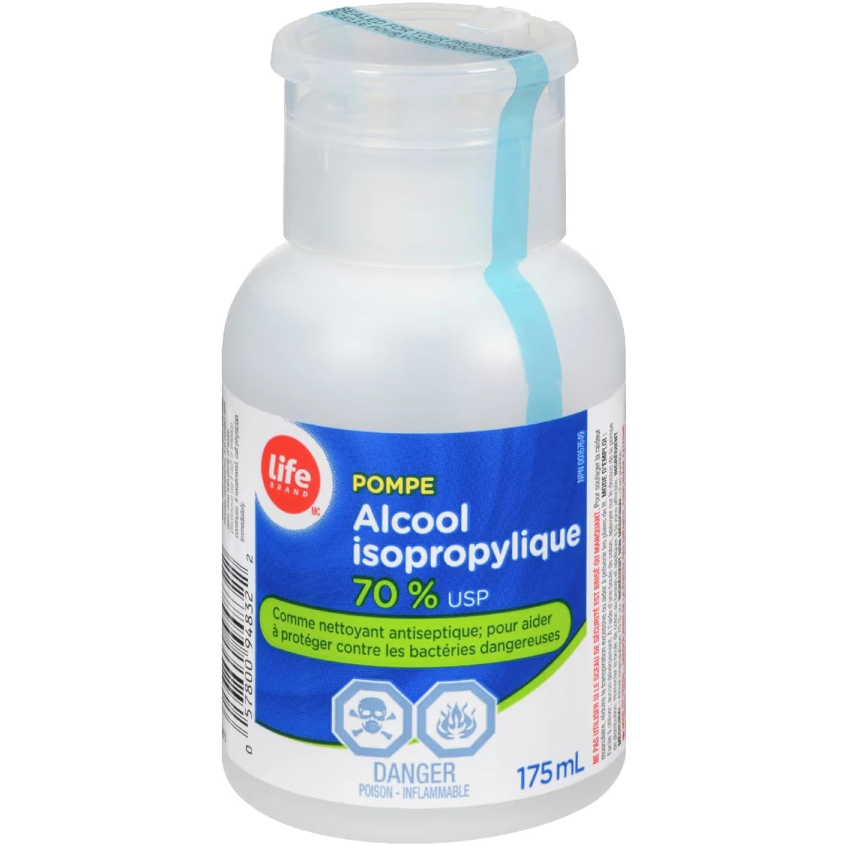 Alcohol Isopropílico 70% con Bomba Life Brand