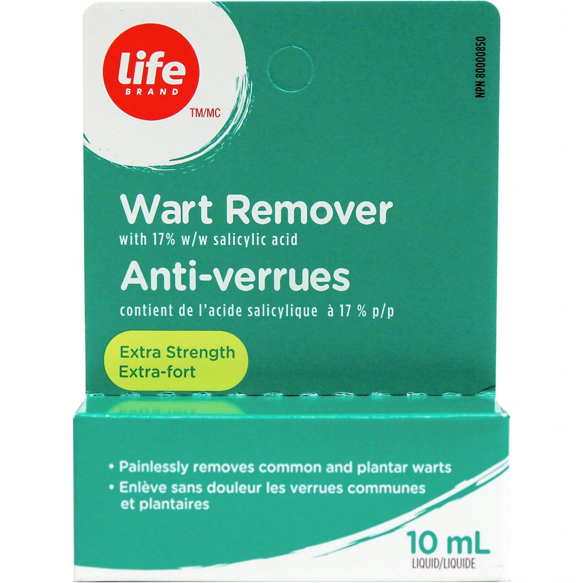 Tratamiento Antiverrugas Ácido Salicílico 17% Extra Fuerte Life Brand