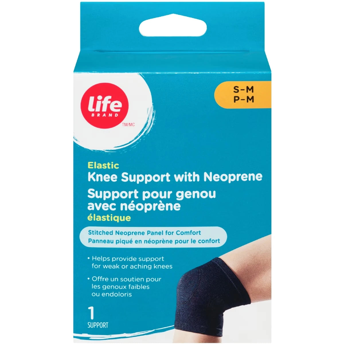 Rodillera de Neopreno Elástico Talla P-M Life Brand