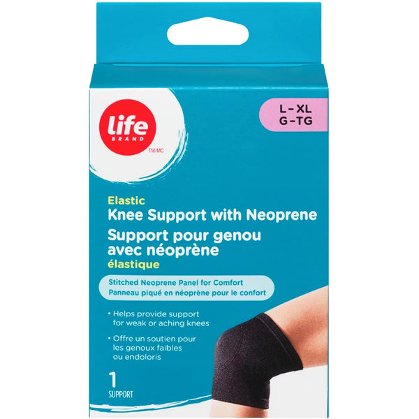 Rodillera Elástica de Neopreno Talla L-XL Life Brand
