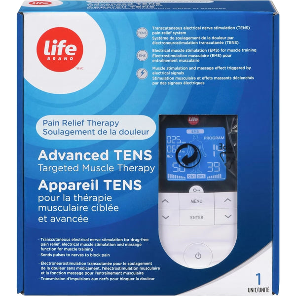 Aparato TENS para Terapia Muscular Avanzado Life Brand