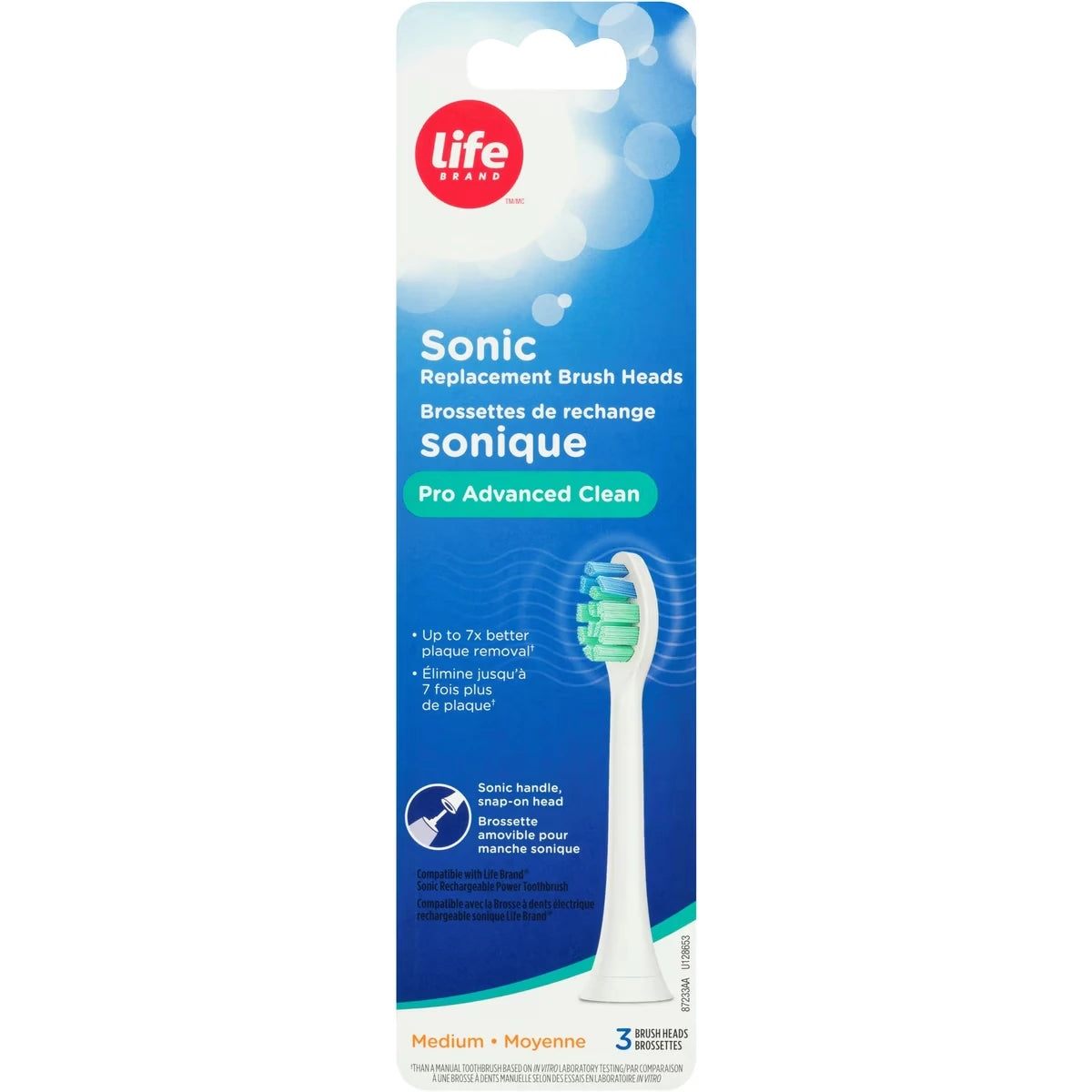 Cabezales de Repuesto Sonic Pro Limpieza Avanzada Life Brand