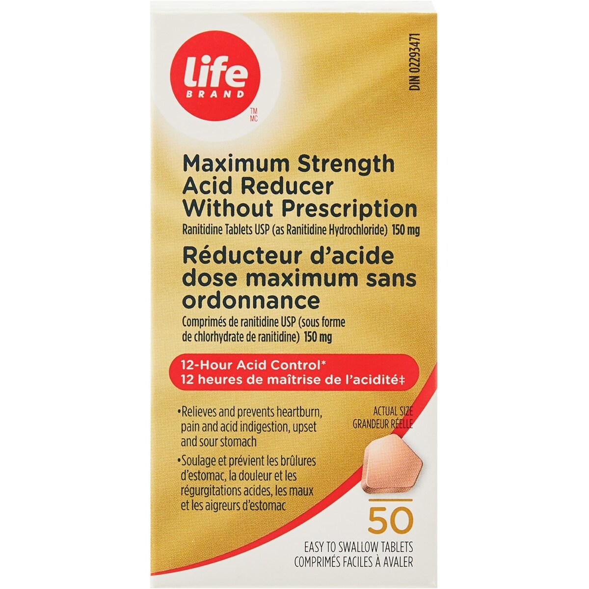 Reductor de Ácido 150 mg Life Brand
