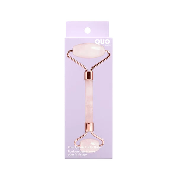 Rodillo Facial de Cuarzo Rosado Quo Beauty