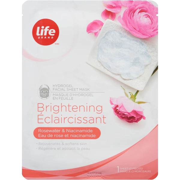 Mascarilla Facial en Lámina de Hidrogel Iluminadora Life Brand