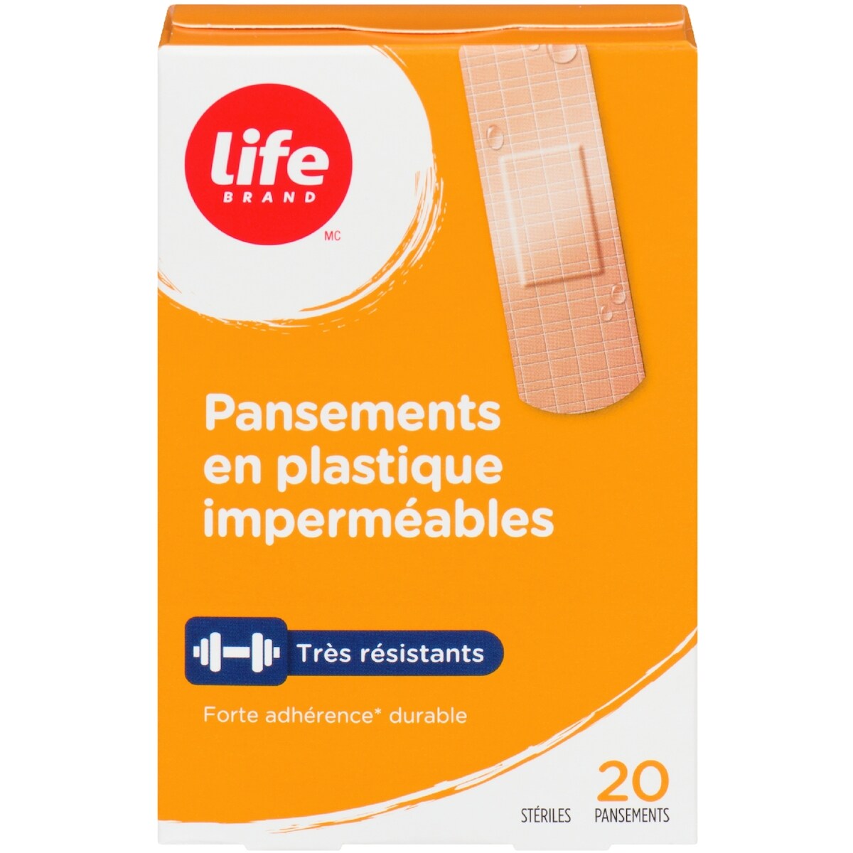 Apósitos Adhesivos de Plástico Impermeables Life Brand