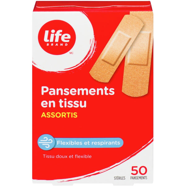 Apósitos Adhesivos de Tela Surtidos Life Brand