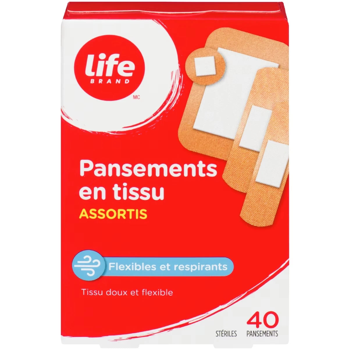 Curitas de Tela Flexibles Surtidas Life Brand