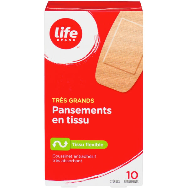 Apósitos de Tela Flexible Extra Grandes Life Brand