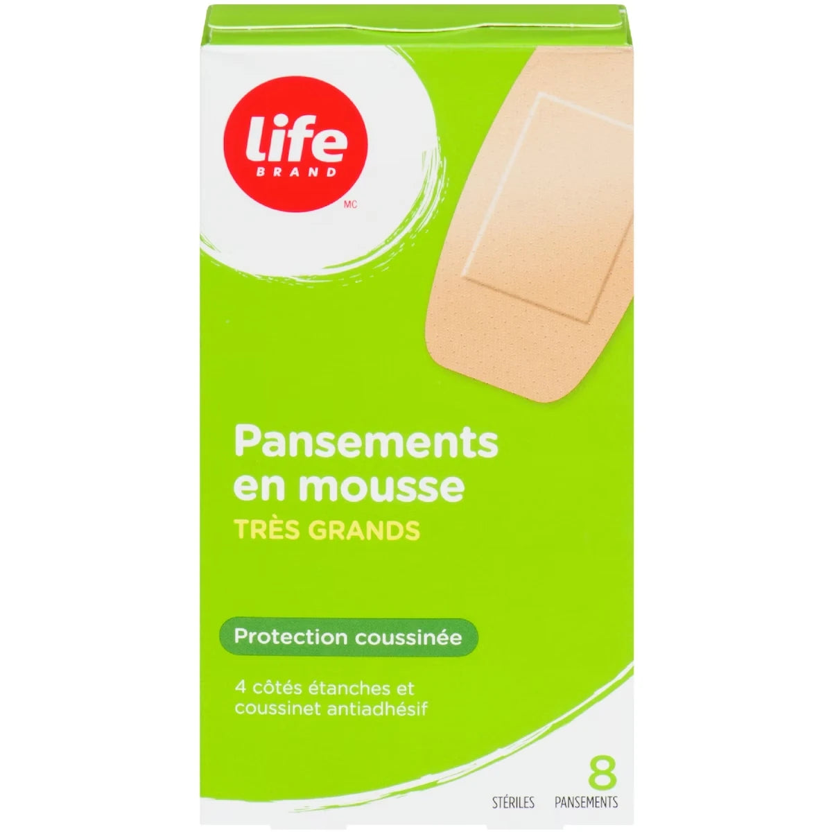 Apósitos de Espuma Extra Grandes Life Brand